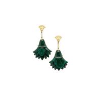 SILVIA FURMANOVICH 18k yellow gold Lotus Flower multi-stone earrings One Size