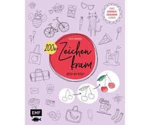 Silvie Bomhard 200 x Zeichenkram - Step by Step: Ganz einfach zeichn (Paperback)