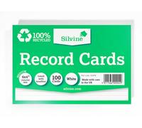 Silvine 100 Recycled Flash Revision Cards 152 x 104mm Ruled (Pack 10)