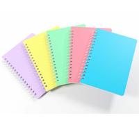 Silvine 160 Page A6 Wirebound Notebooks with Durable Wipe Clean Covers [Assorted Pack of 10], POLYA6AC