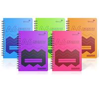 Silvine 160 Page A6 Wirebound Notebooks with Durable Wipe Clean Covers [Assorted Pack of 10], POLYA6AC
