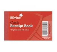 Silvine 63x106mm Duplicate Receipt Book Carbon Gummed Taped Cloth Binding 30 Sets (Pack 36) - 228