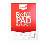 Silvine 320 Page A4 Refill Pad - Lined With Margin (Single)