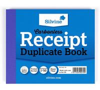 Silvine 4X5" Carbonless Duplicate Receipt Book