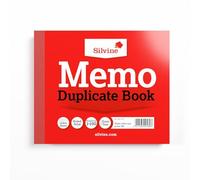 Silvine 4x5" Duplicate Memo Book - Numbered 1-100 with Index Sheet