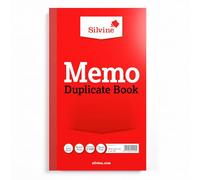 Silvine 8x5" Duplicate Memo Book - Numbered 1-100 with Index Sheet