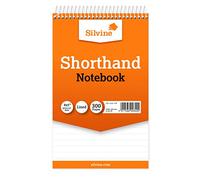 Silvine Feint Ruled Spiral Bound Shorthand Notebook 300 Pages - 449