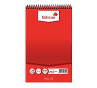 Silvine 8x5 Spiral Bound Shorthand Notebook. 120 Pages with 1/3" Ruling [pack of 12]