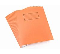 Silvine 9x7 inch Orange Exercise Books, 5mm Squares - 80 Pages (Pack of 10)