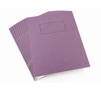 Silvine 9x7 Purple Exercise Books, Lined With Margin - 80 Pages (Pack of 10)