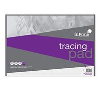 Silvine A2 Professional Tracing Pad. 50 Sheets of Quality Heavyweight Tracing Paper (90gsm)