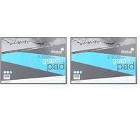 Silvine A3 Professional Graph Paper Pad - Printed 2-10-20mm Graph (50 Sheets) (Pack of 2)