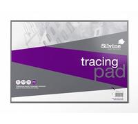 Silvine A3 Professional Tracing Pad. 50 Sheets of Quality Heavyweight Tracing Paper (90gsm) (A3)