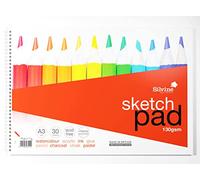 Silvine A3 Sketch Pad. 30 Sheets 130gsm Smooth Cartridge Paper