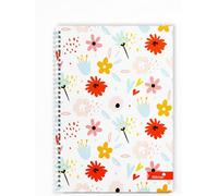 Silvine A4 140 Pages Twin Wire Marlene West Floral Hardback Notebook