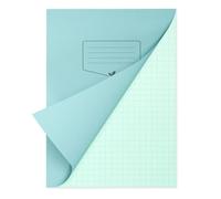 Silvine A4+ Blue Paper Dyslexia Exercise Book | 48 10mm Square Pages, 80gsm Tinted Paper for SEN Supportive Learning & Memory Aid