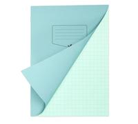 Silvine A4 Blue Paper Dyslexia Exercise Book | 48 10mm Square Pages, 80gsm Tinted Paper for SEN Supportive Learning & Memory Aid