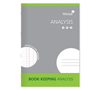 Silvine A4 Book Keeping Analysis, 32 Pages Printed 'Analysis' 7 Columns - Ref SJA4A