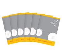 Silvine A4 Book Keeping Ledger, 32 Pages Printed 'Double Entry' - Ref SJA4L-P [Pack of 6]