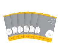 Silvine A4 Book Keeping Ledger, 32 Pages Printed 'Double Entry' - Ref SJA4L-P [Pack of 6]