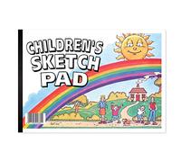 Silvine A4 Children's Sketch Pad. 40 Sheets 80gsm Bulky Drawing Paper