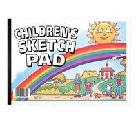 Silvine A4 Children's Sketch Pad. 40 Sheets 80gsm Bulky Drawing Paper