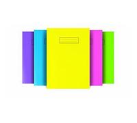 Silvine A4 Colour Essentials Laminated Cover Wipe Clean Exercise Books - Pack Of 10