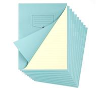 Silvine A4+ Cream Paper Dyslexia Exercise Book Pack of 10 | 48 12mm Square Pages, 80gsm Tinted Paper for SEN Supportive Learning & Memory Aid