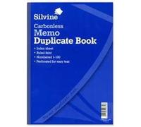 Silvine A4 Duplicate Book Carbonless Ruled 1-100 Taped Cloth Binding 1