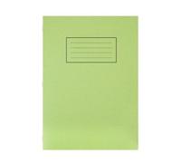Silvine A4 Exercise Book - Lined With Margin (80 Pages) Green Cover