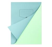 Silvine A4+ Green Paper Dyslexia Exercise Book | 48 Lined Pages, 80gsm Tinted Paper for SEN Supportive Learning & Memory Aid