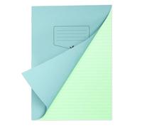 Silvine A4 Green Paper Dyslexia Exercise Book | 80 Lined Pages, 80gsm Tinted Paper for SEN Supportive Learning & Memory Aid