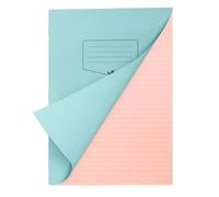 Silvine A4 Pink Paper Dyslexia Exercise Book | 48 7mm Square Pages, 80gsm Tinted Paper for SEN Supportive Learning & Memory Aid