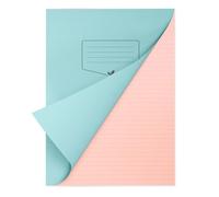 Silvine A4+ Pink Paper Dyslexia Exercise Book | 48 7mm Square Pages, 80gsm Tinted Paper for SEN Supportive Learning & Memory Aid