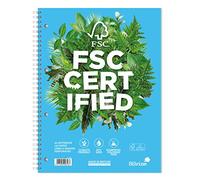Silvine A4+ Premium FSC Wirebound Notebook - Lined with Margin, 160 Pages of FSC Certified Paper. Ref R202 [Pack of 5]