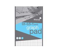Silvine A4 Professional Graph Pad 1 Inch Squared 50 Sheets 85gsm - Color: None