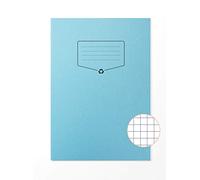 Silvine A4 Recycled Exercise Book - 7mm Squares (64 Pages) Blue [Pack of 10]