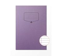 Silvine A4 Recycled Exercise Book - Lined With Margin (64 Pages) Purple [Pack of 10]