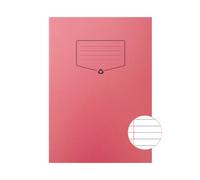 Silvine A4 Red Recycled Lined With Margin Exercise Book (Pack