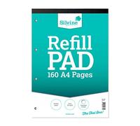 Silvine A4 Refill Pad - 5mm Grey Dot Grid (160 Pages) Single