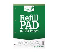 Silvine A4 Refill Pad Narrow Ruled 160 Pages Green (Pack 6) - A4RPNF