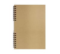 Silvine A4 Twin Wire Kraft Sketch Book - 100gsm Kraft Paper (40 Sheets)