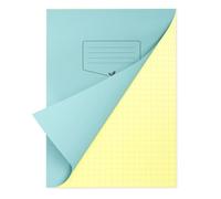 Silvine A4+ Yellow Paper Dyslexia Exercise Book | 48 10mm Square Pages, 80gsm Tinted Paper for SEN Supportive Learning & Memory Aid