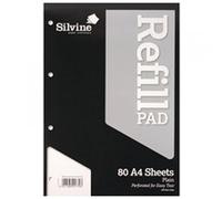 Silvine A4RPP - A4 Refill Pad Plain PK6