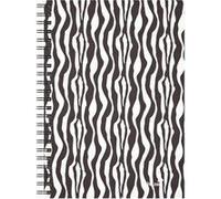 Silvine A5 Casebound Twin Wire Notebook - Zebra 5 pACK