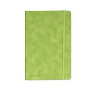 Silvine A5 Executive Soft Feel Notebook Green. 160 Pages (80 Sheets) Ruled 7mm feint. Ref 197G (148 x 212mm)