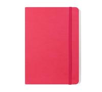 Silvine A5 Executive Soft Feel Notebook Pink. 160 Pages (80 Sheets) Ruled 7mm feint. Ref 197P (148 x 212mm)