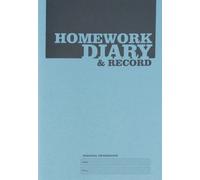 Silvine A5 homework diary and record book - blue cover