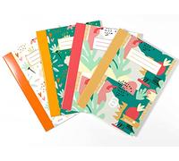 Silvine A5 Notebooks in 4 Assorted Marlene West Designs. 80 Pages, Lined with Margin. Ref NBA5MW [Pack of 12]