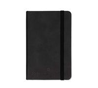Silvine A6 Executive Hardback Pocket Notebook/Journal Black - Lined 90gsm (160 Pages)